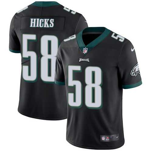 Nike Philadelphia Eagles #58 Jordan Hicks Black Alternate NFL Vapor Untouchable Limited Jersey,We sell and wholesale Nike Philadelphia Eagles #58 Jordan Hicks Black Alternate NFL Vapor Untouchable Limited Jersey on line form chian!